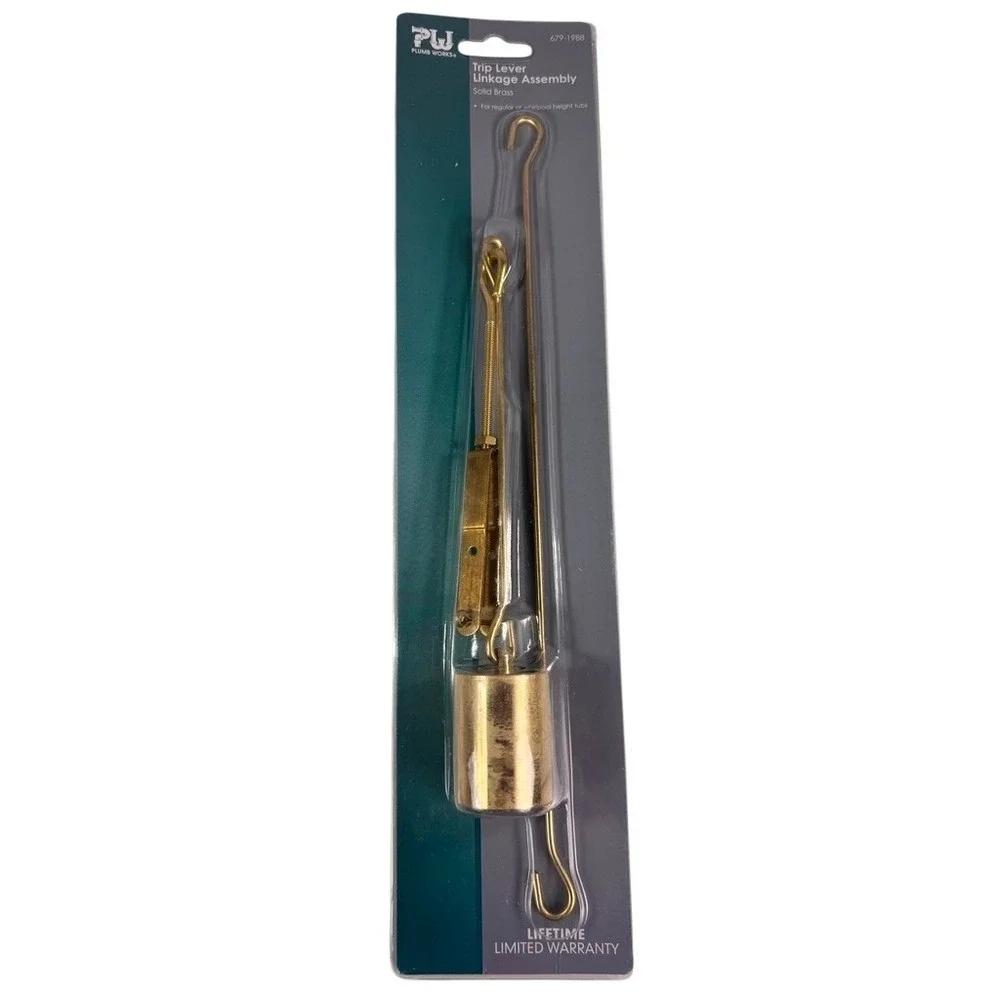 Plumb Works Solid Brass Trip Lever Linkage Assembly Bath Tubs 679-1988